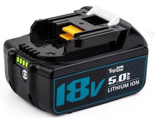Аккумулятор TopON для Makita BL1850B 18В, 5.0Ah (Li-Ion) TOP-PTGD-MAK-18-5.0
