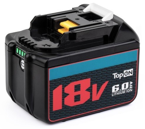 Аккумулятор TopON для Makita BL1860B 18В, 6.0Ah (Li-Ion)  TOP-PTGD-MAK-18-6.0