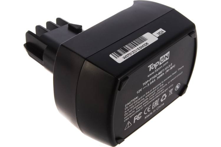 Аккумулятор TopON для Metabo 12В, 3.0Ah (Ni-MH) - изображение 5