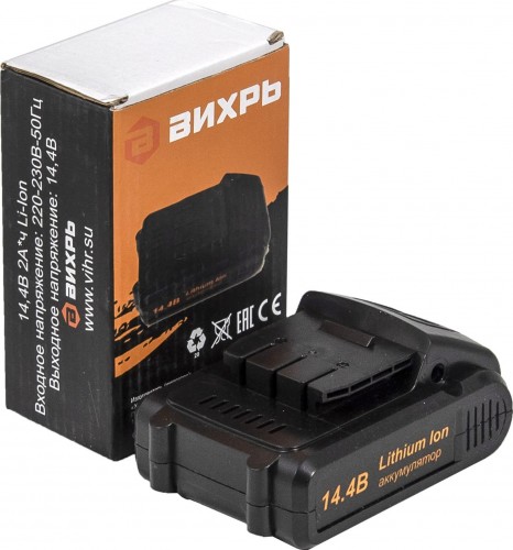 Аккумулятор ВИХРЬ для шуруповерта ДА-14,4Л-2К (АКБ14Л1 KP (KPV)) 71/8/51