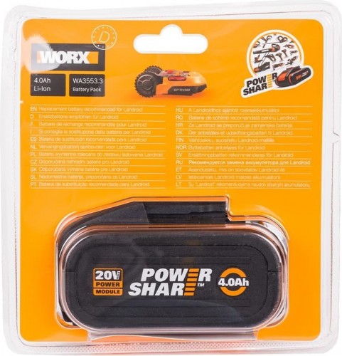 Аккумулятор Worx WA3553.3 20В 4 Ач - изображение 5