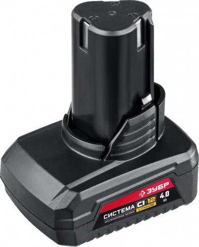 Аккумулятор ЗУБР 12.0V 4.0 Ач Li-ion АКБ-С1-12-4