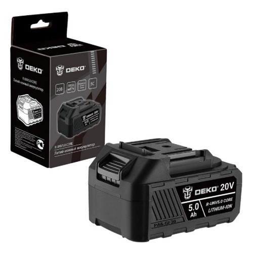 Аккумуляторная батарея DEKO 20V 5.0Ah Li-ion  CORE  R-UNV 083-1016