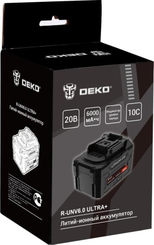Аккумуляторная батарея DEKO 20V 6.0Ah Li-ion ULTRA 083-1019 - изображение 3