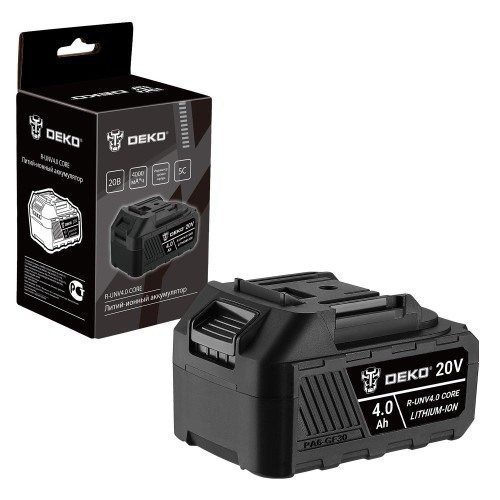 Аккумуляторная батарея DEKO 20V 4.0Ah Li-ion  R-UNV4.0 CORE 083-1015