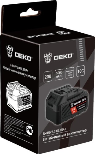 Аккумуляторная батарея DEKO 20V 5.0Ah Li-ion ULTRA 083-1018 - изображение 3
