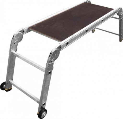 Алюминиевые подмости АЛЮМЕТ SMS 242 (съемная площадка+колеса) 2*4*2 SMS 242.00.000