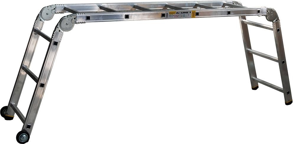 Алюминиевые подмости АЛЮМЕТ SMS 363 (съемная площадка+колеса) 3*6*3 SMS 363.00.000 - изображение 2