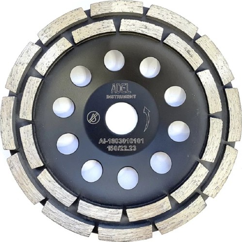 Алмазная чашка ADEL INSTRUMENT Ø150*22,2 двухрядная AI-1803010101