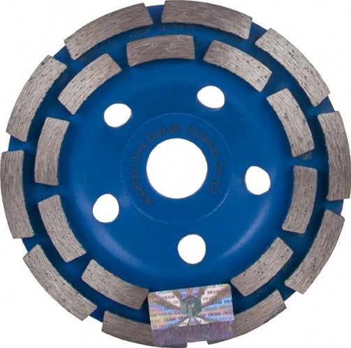 Алмазная чашка  DIAM двухрядная ФАТ С 125*2*22,2 (бетон) 000549
