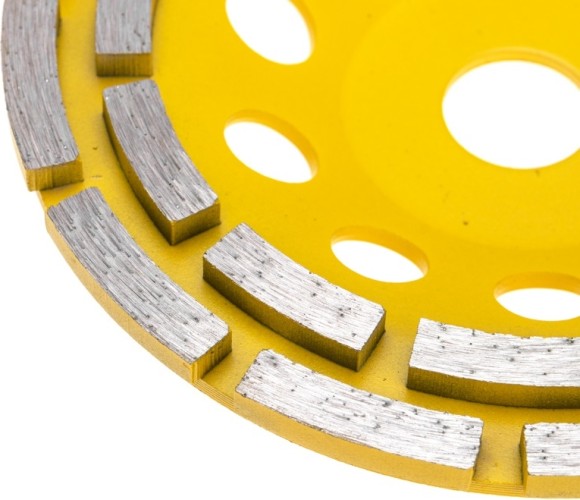 Алмазная чашка Kranz KR-90-0252 шлифовальная, двухрядная, 150х22,2мм - изображение 2