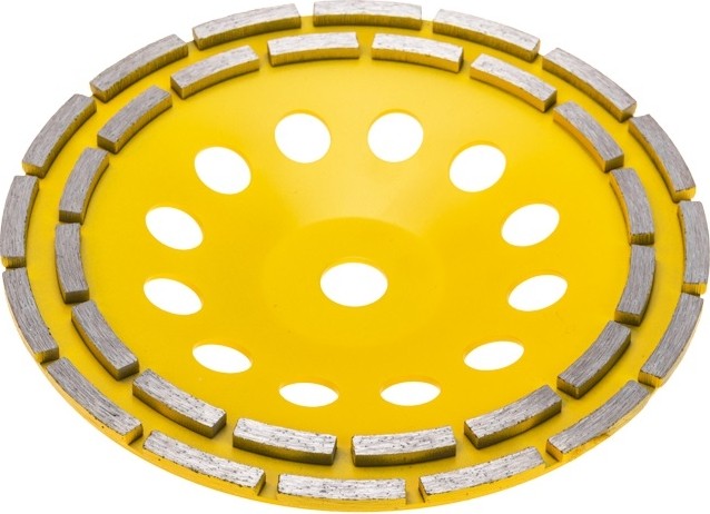 Алмазная чашка Kranz KR-90-0254 шлифовальная, двухрядная, 230х22,2мм