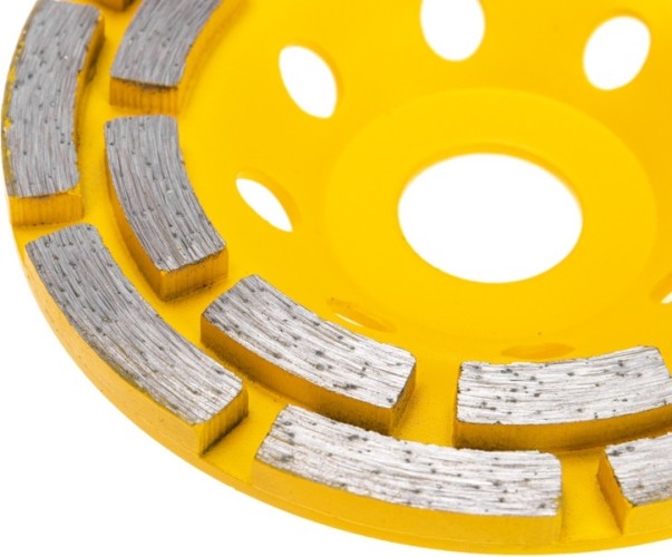 Алмазная чашка Kranz KR-90-0251 шлифовальная, двухрядная, 115х22,2мм - изображение 2