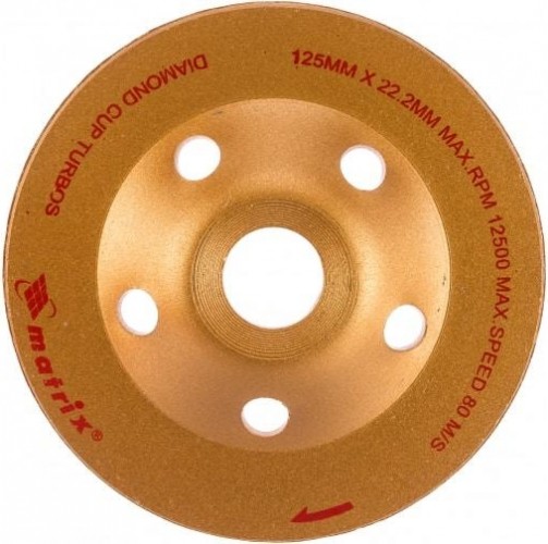 Алмазная чашка  MATRIX 125 мм, Турбо зачистная, 72988 - изображение 2