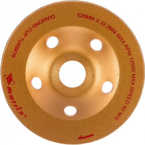 Алмазная чашка  MATRIX 125 мм, Turbo зачистная, 72995 - изображение 2