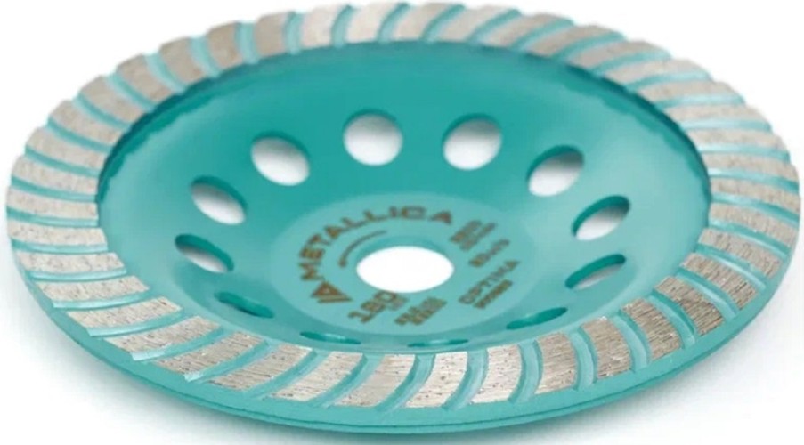 Алмазная чашка METALLICA Optima 180x22,2 мм турбированная по бетону 900925