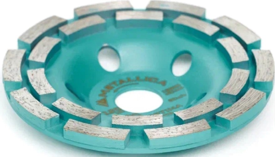 Алмазная чашка METALLICA Optima 125x22,2 мм сегментная 2 ряда по бетону 900802