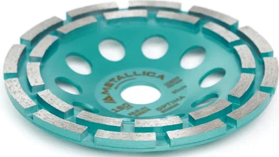 Алмазная чашка METALLICA Optima 150x22,2 мм сегментная 2 ряда по бетону 900888