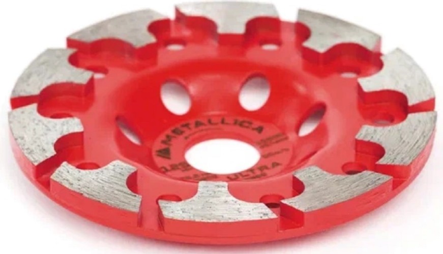 Алмазная чашка METALLICA Ultra 125x22,2 мм сегментная Tau-тип по бетону 900826