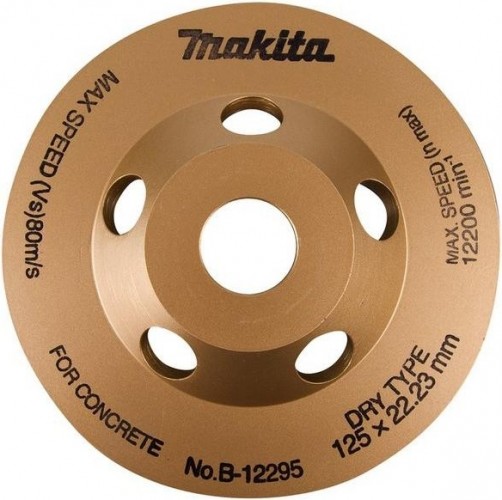 Алмазная чашка по бетону MAKITA 125х22,2 мм (грубая шлиф., для PC5000, 5001С,) B-12295