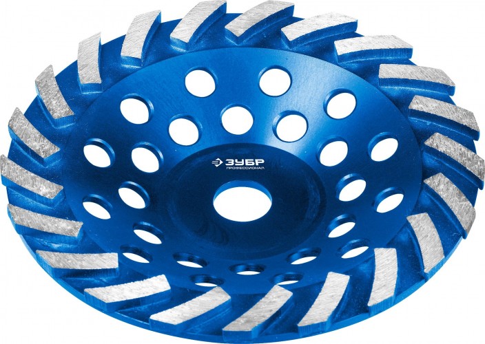 Алмазная чашка по бетону турбо ЗУБР ПРОФЕССИОНАЛ 180 х 22.2 мм 33370-180 33370-180