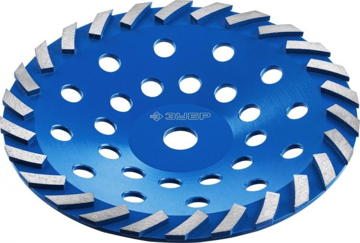 Алмазная чашка по бетону турбо ЗУБР 230 х 22.2 мм сегментная 33370-230_z01
