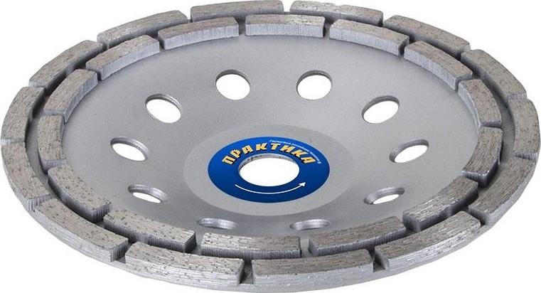 Алмазная чашка  ПРАКТИКА "Эксперт" шлифовальная 2-ряда 180х22 мм 240-584 - изображение 4