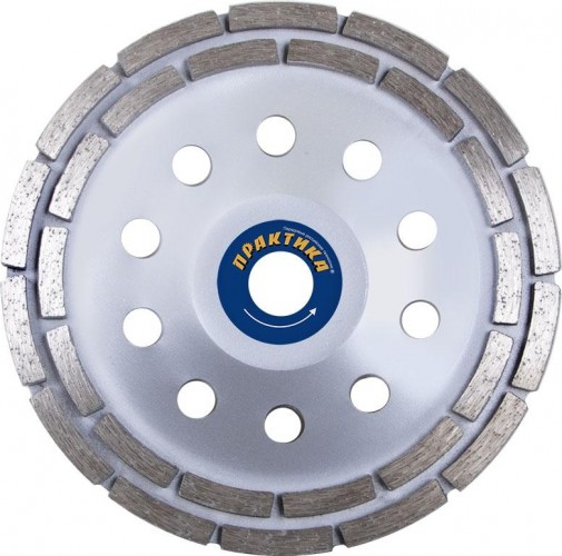 Алмазная чашка  ПРАКТИКА "Эксперт" шлифовальная 2-ряда 180х22 мм 240-584 - изображение 3