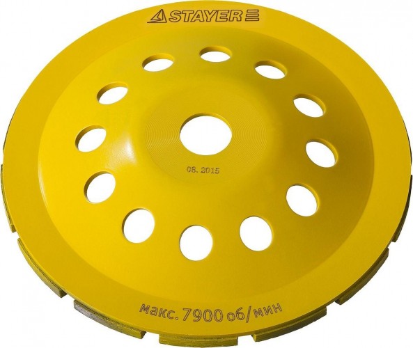 Алмазная чашка  STAYER PROFESSIONAL сегментная однорядная, высота 22,2мм, 180мм 33382-180 - изображение 4