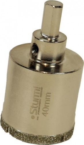 Алмазная коронка для мокрого сверления Sturm 1055-10-4070 по керамограниту 40х70 мм, хвост. с проточками - изображение 2