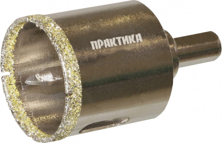Алмазная коронка для мокрого сверления ПРАКТИКА "Профи" 32х70мм по керамограниту/керамике 917-620