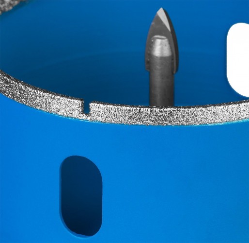 Алмазная коронка для мокрого сверления ЗУБР ПРОФЕССИОНАЛ по кафелю и стеклу, d=68 мм, зерно р 60, в сборе с 29850-68 - изображение 5