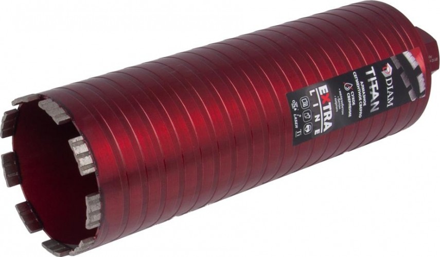 Алмазная коронка для мокрого сверления DIAM САСС 112x300х5x1,1/4UNC Extra Line Titan (арм. бетон) - изображение 2