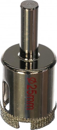 Алмазная коронка для мокрого сверления ПРАКТИКА "Мастер" 25 мм по стеклу и керамике 777-291