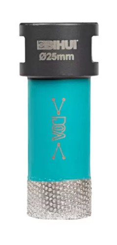 Алмазная коронка для мокрого сверления BIHUI DBDF25 по керамограниту, 25мм
