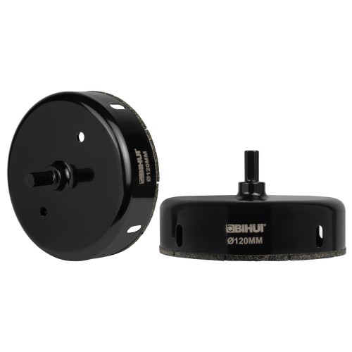 Алмазная коронка для мокрого сверления BIHUI 120 х 25мм по стеклу и керамике  DBW120 - изображение 2