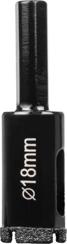 Алмазная коронка для мокрого сверления DLT 0668 по плитке и керамограниту Ceramic, 18мм