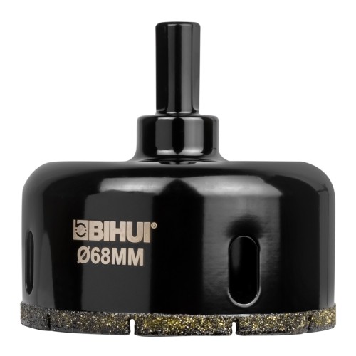 Алмазная коронка для мокрого сверления BIHUI DBW68 по стеклу и керамике, 68мм