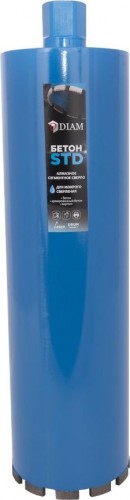 Алмазная коронка для мокрого сверления DIAM САМС 132x450х11x1,1/4UNC Бетон STD 310111