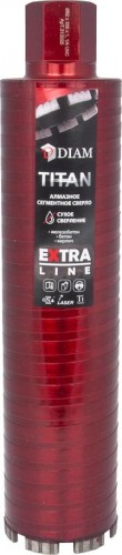Алмазная коронка для мокрого сверления DIAM САСС 82x300х4x1,1/4UNC Extra Line Titan (арм. бетон)