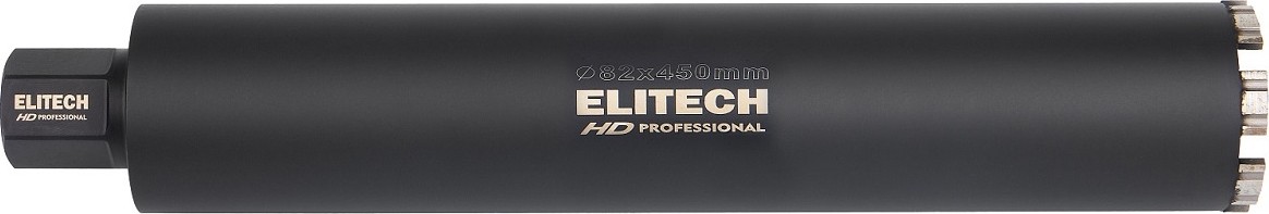 Алмазная коронка для мокрого сверления ELITECH 1110.011700 HD с охлаждением, 82х450, 1 1/4"  206478 - изображение 3