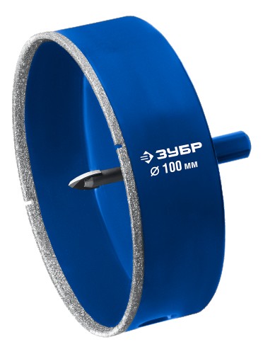 Алмазная коронка для мокрого сверления ЗУБР АГК d 100 мм профессионал 29850-100