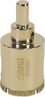 Алмазная коронка для мокрого сверления Sturm 1055-10-3570 по керамограниту 35х70 мм, хвост. с проточками - изображение 2