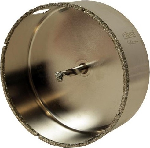 Алмазная коронка для мокрого сверления Sturm 1055-10-10070 по керамограниту 100х70 мм, хвост. с проточками