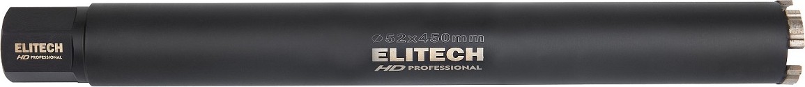 Алмазная коронка для мокрого сверления ELITECH 1110.011400 HD с охлажденем, 52х450, 1 1/4"  206475 - изображение 3