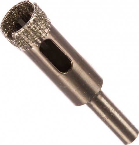 Алмазная коронка для мокрого сверления ПРАКТИКА "Сделай сам" 14мм по стеклу и керамике 14мм (2шт) 777-260