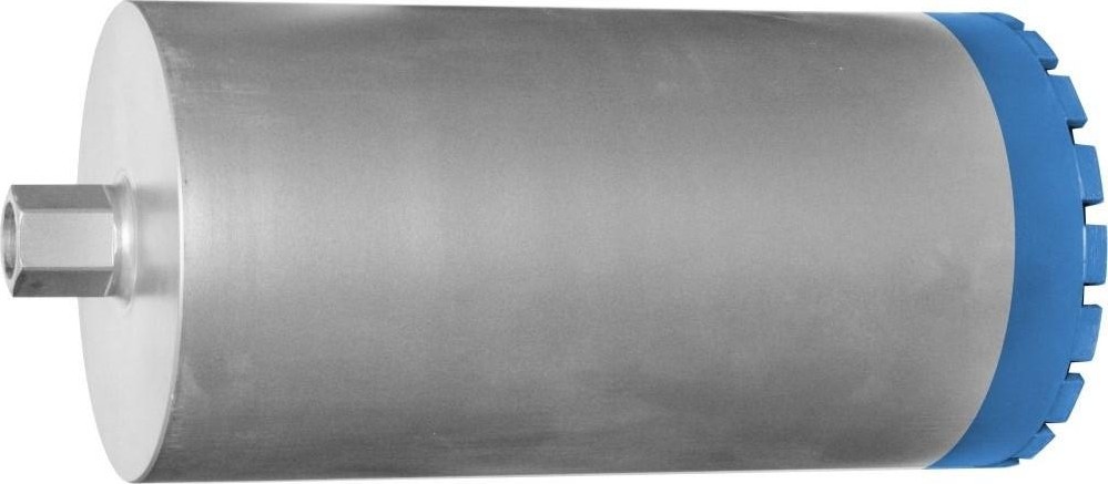 Алмазная коронка для мокрого сверления ПРАКТИКА "Профи" D=200х450мм посадка 1 1/4" бетон, кирпич 917-309