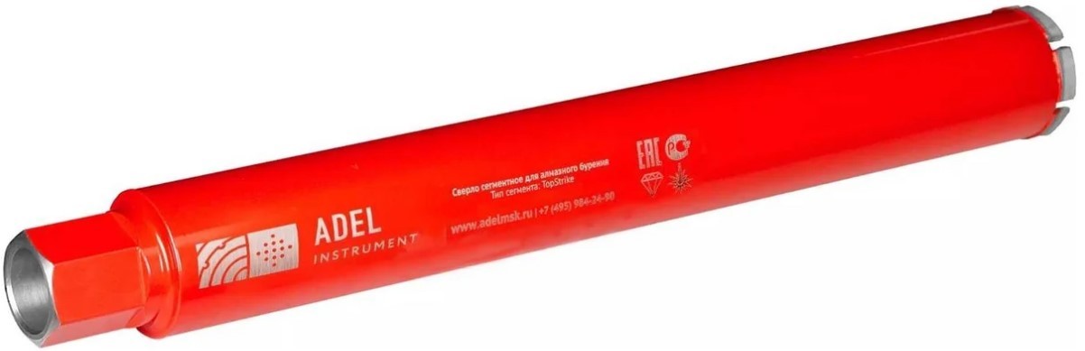 Алмазная коронка для мокрого сверления ADEL INSTRUMENT TopStrike 142/0450.11.1"1/4 AI-1101290301