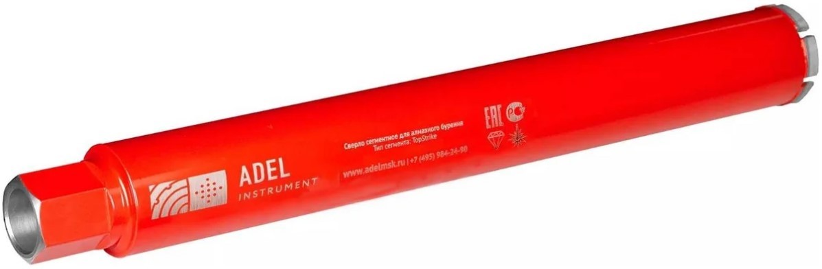 Алмазная коронка для мокрого сверления ADEL INSTRUMENT TopStrike 126/0450.10.1"1/4 AI-1101270301