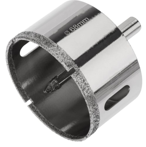 Алмазная коронка для мокрого сверления Kranz KR-92-0018 68мм по керамограниту с центров. сверлом